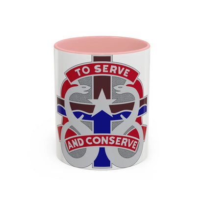 18 Field Hospital (U.S. Army) Accent Coffee Mug-11oz-Pink-Go Mug Yourself