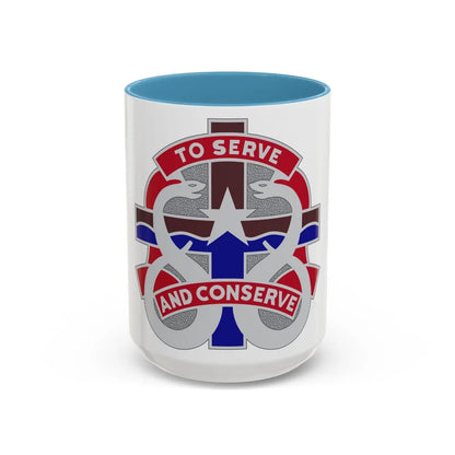 18 Field Hospital (U.S. Army) Accent Coffee Mug-15oz-Light Blue-Go Mug Yourself