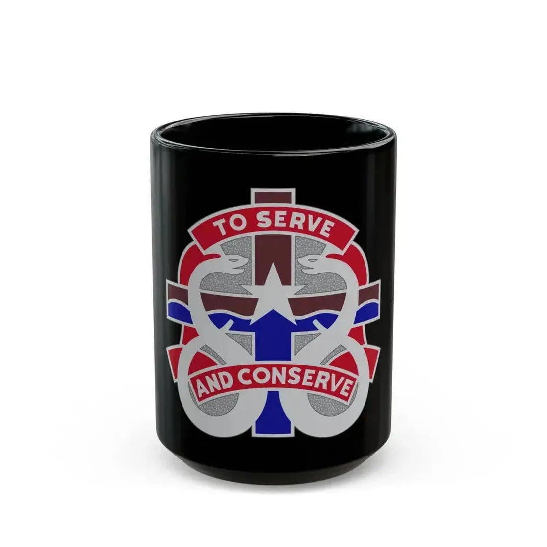 18 Field Hospital (U.S. Army) Black Coffee Mug 15oz - Go Mug Yourself