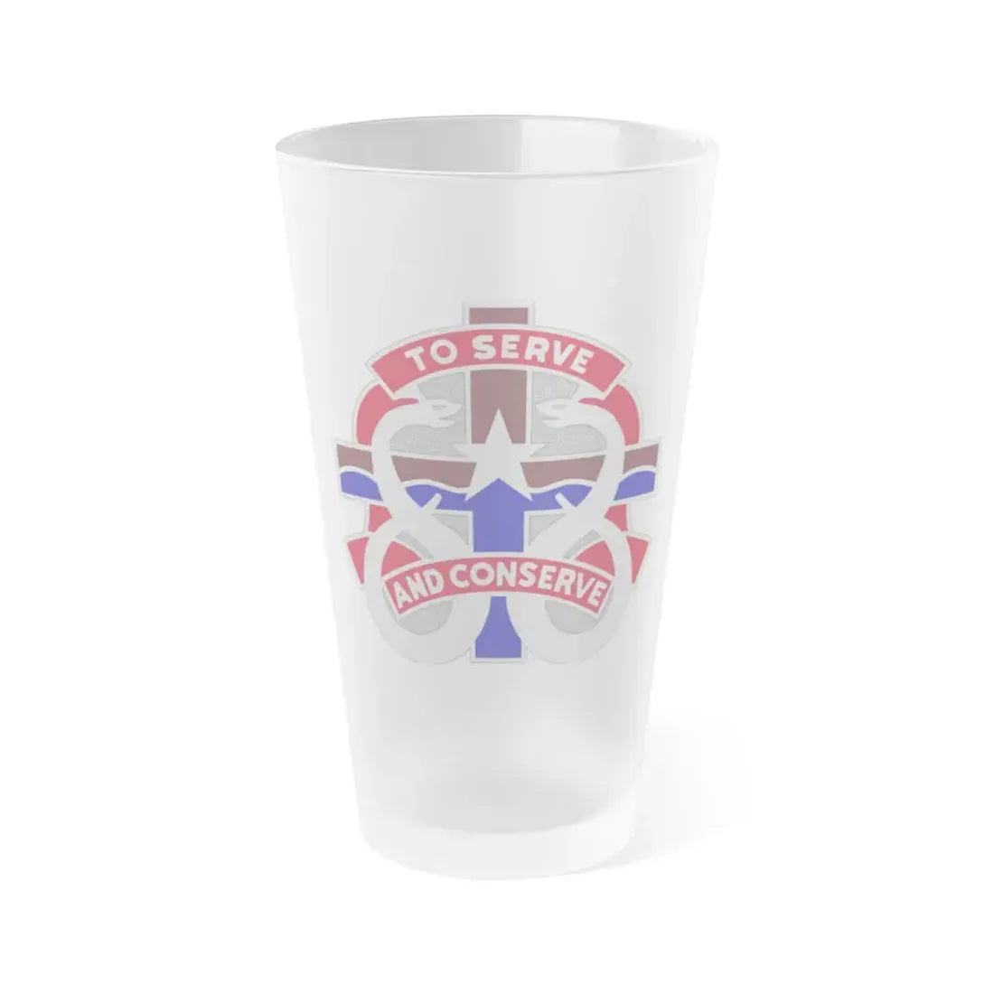 18 Field Hospital (U.S. Army) Frosted Pint Glass 16oz Default Title - Go Mug Yourself