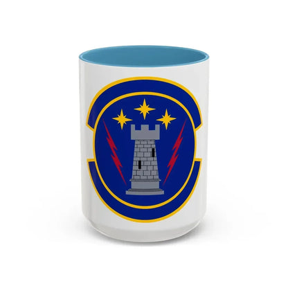 18 Maintenance Operations Squadron PACAF (U.S. Air Force) Accent Coffee Mug 15oz Light Blue - Go Mug Yourself
