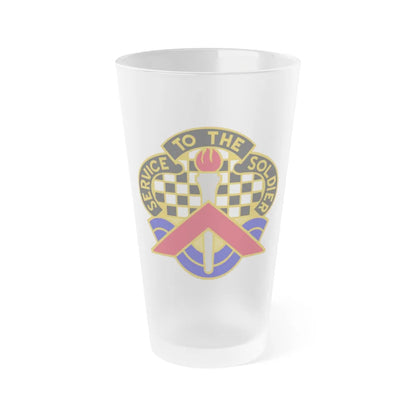 18 Personnel Services Battalion (U.S. Army) Frosted Pint Glass 16oz-Go Mug Yourself