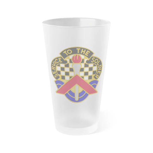 18 Personnel Services Battalion (U.S. Army) Frosted Pint Glass 16oz-Go Mug Yourself