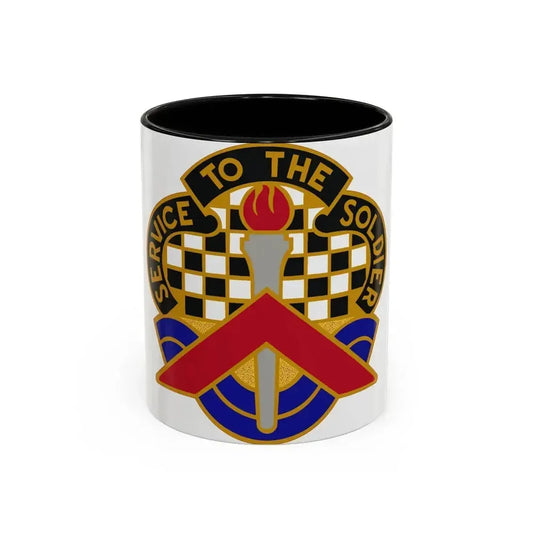 18 Personnel Services Battalion (U.S. Army) Accent Coffee Mug 11oz Black - Go Mug Yourself