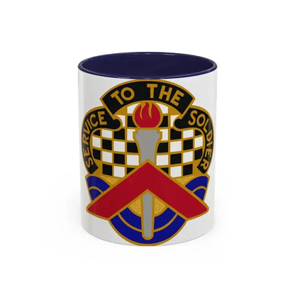 18 Personnel Services Battalion (U.S. Army) Accent Coffee Mug 11oz Navy - Go Mug Yourself