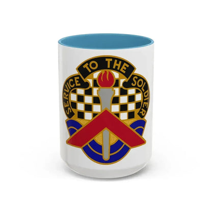 18 Personnel Services Battalion (U.S. Army) Accent Coffee Mug 15oz Light Blue - Go Mug Yourself