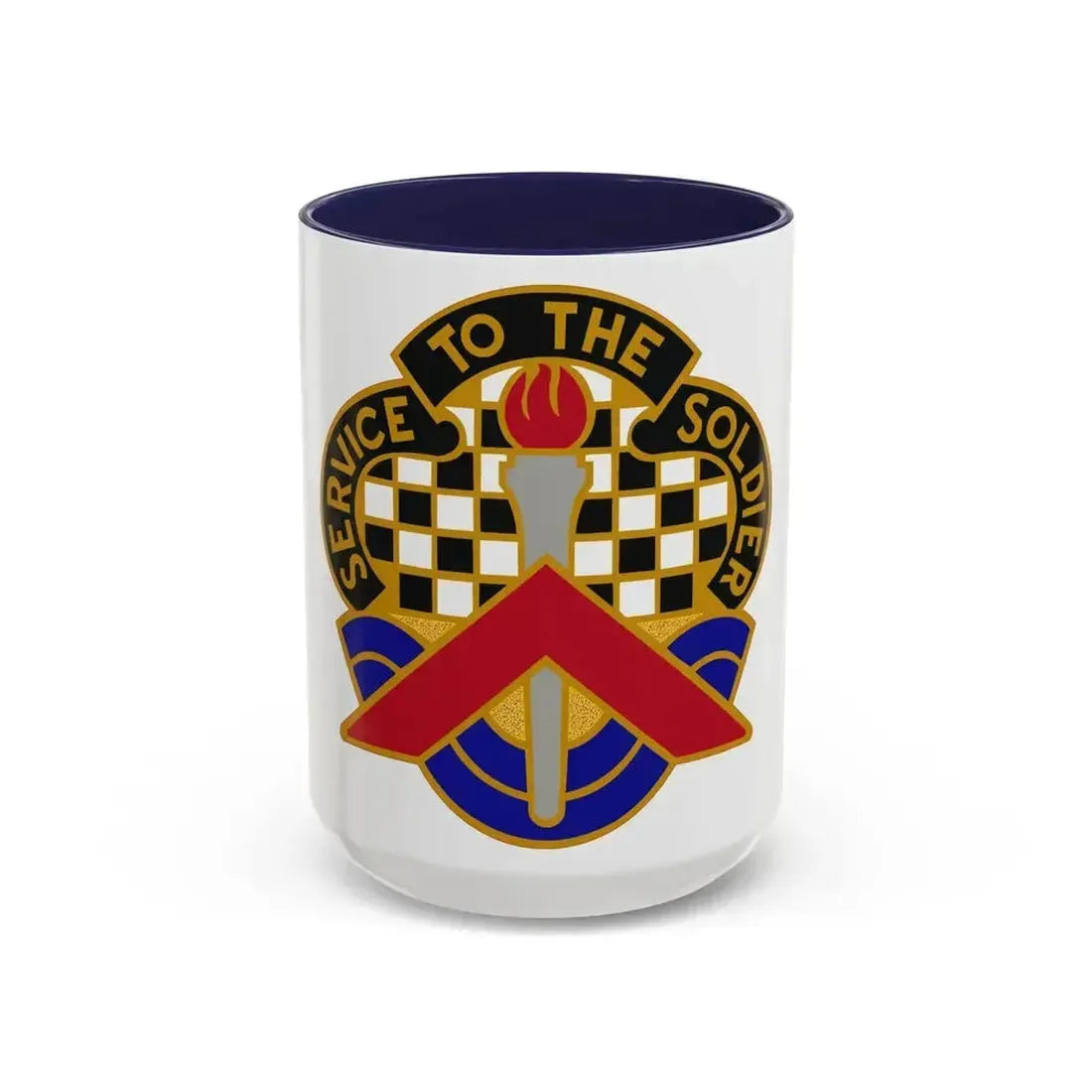 18 Personnel Services Battalion (U.S. Army) Accent Coffee Mug 15oz Navy - Go Mug Yourself