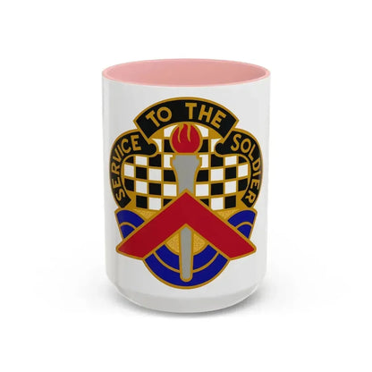 18 Personnel Services Battalion (U.S. Army) Accent Coffee Mug 15oz Pink - Go Mug Yourself