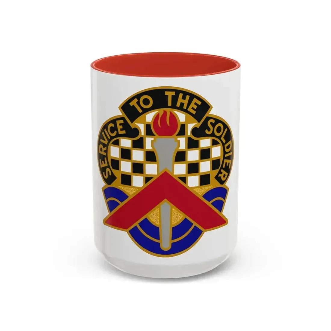 18 Personnel Services Battalion (U.S. Army) Accent Coffee Mug 15oz Red - Go Mug Yourself