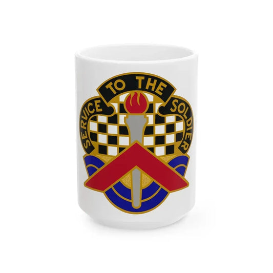 18 Personnel Services Battalion (U.S. Army) White Coffee Mug 15oz - Go Mug Yourself