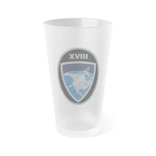 18 Space Defense Squadron (U.S. Space Force) Frosted Pint Glass 16oz Default Title - Go Mug Yourself