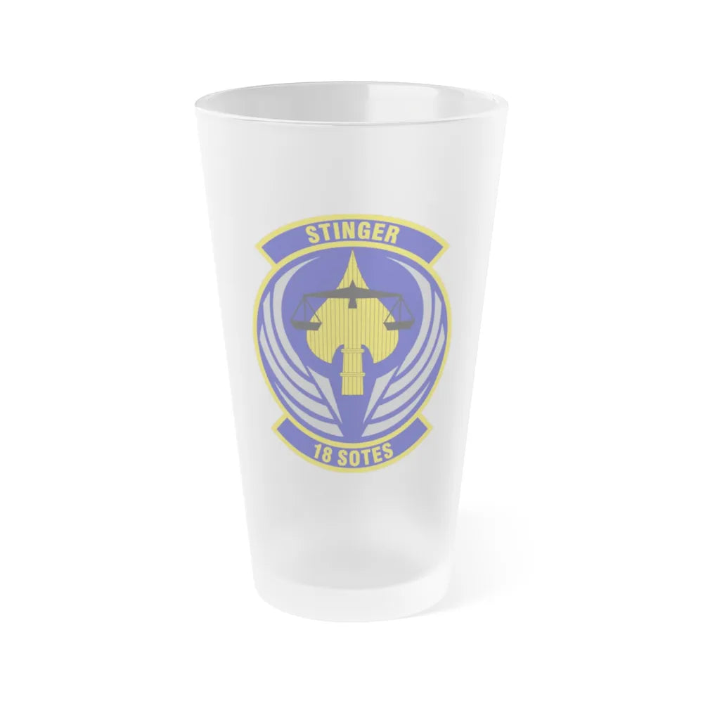 18 Special Operations Test and Evaluation Squadron AFSOC (U.S. Air Force) Frosted Pint Glass 16oz-16oz-Frosted-Go Mug Yourself