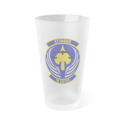 18 Special Operations Test and Evaluation Squadron AFSOC (U.S. Air Force) Frosted Pint Glass 16oz-16oz-Frosted-Go Mug Yourself