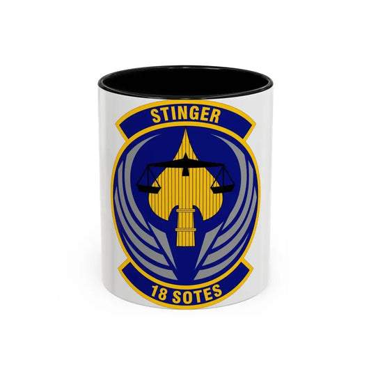18 Special Operations Test and Evaluation Squadron AFSOC (U.S. Air Force) Accent Coffee Mug 11oz Black - Go Mug Yourself