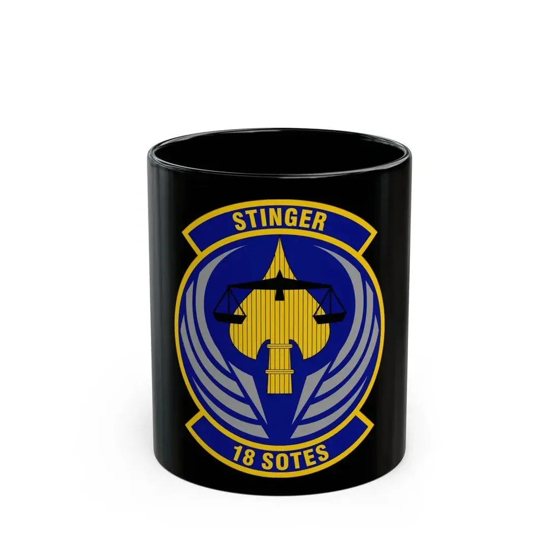 18 Special Operations Test and Evaluation Squadron AFSOC (U.S. Air Force) Black Coffee Mug 11oz - Go Mug Yourself