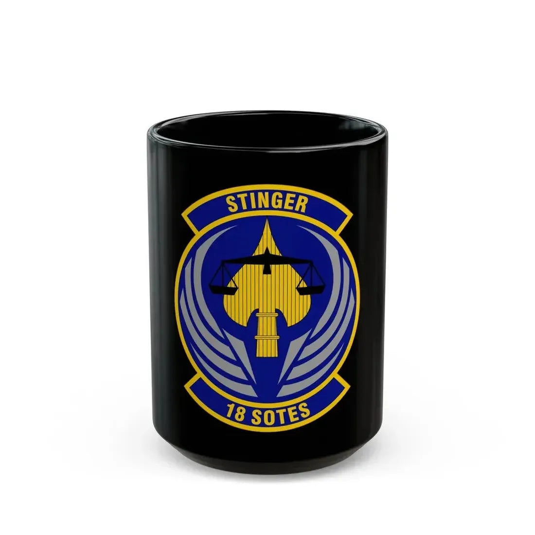 18 Special Operations Test and Evaluation Squadron AFSOC (U.S. Air Force) Black Coffee Mug 15oz - Go Mug Yourself