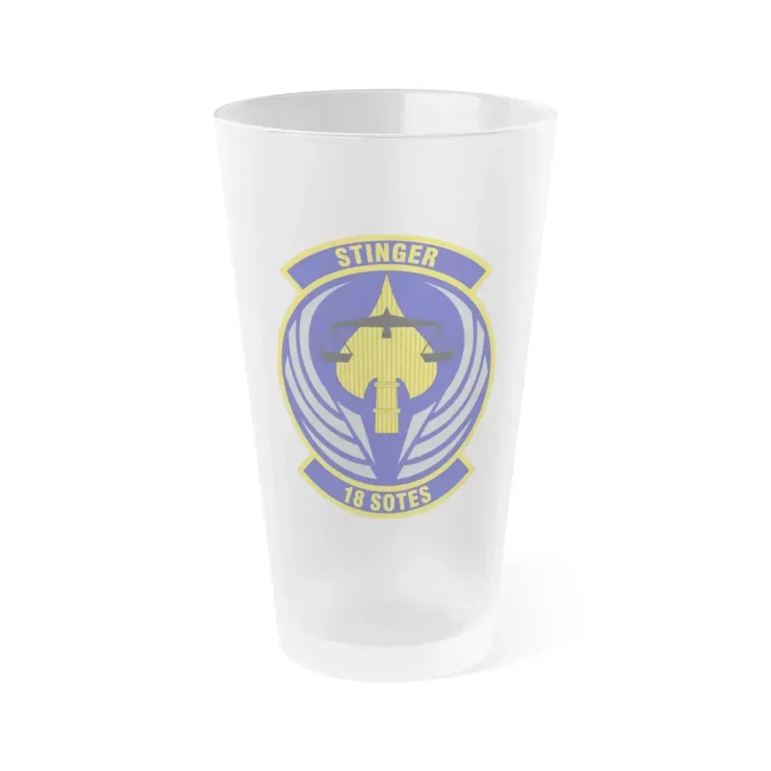 18 Special Operations Test and Evaluation Squadron AFSOC (U.S. Air Force) Frosted Pint Glass 16oz 16oz Frosted - Go Mug Yourself