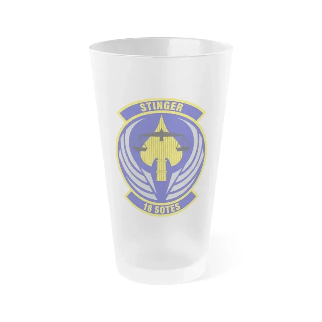 18 Special Operations Test and Evaluation Squadron AFSOC (U.S. Air Force) Frosted Pint Glass 16oz 16oz Frosted - Go Mug Yourself