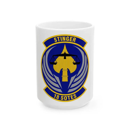 18 Special Operations Test and Evaluation Squadron AFSOC (U.S. Air Force) White Coffee Mug 15oz - Go Mug Yourself