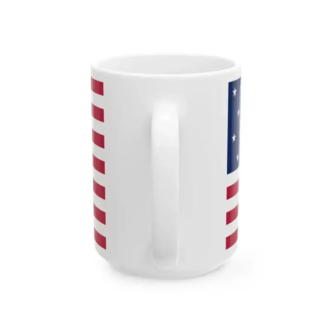 18 Star US Flag Unofficial (United States) White Coffee Mug - Go Mug Yourself