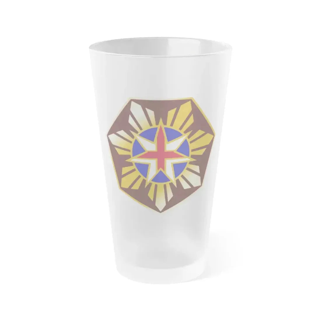 18 Surgical Hospital (U.S. Army) Frosted Pint Glass 16oz Default Title - Go Mug Yourself