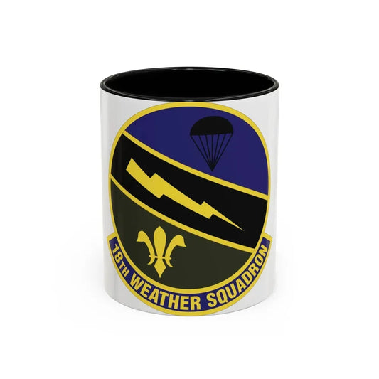 18 Weather Squadron ACC (U.S. Air Force) Accent Coffee Mug 11oz Black - Go Mug Yourself