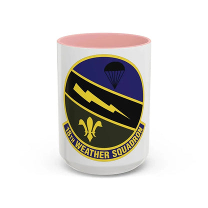 18 Weather Squadron ACC (U.S. Air Force) Accent Coffee Mug 15oz Pink - Go Mug Yourself