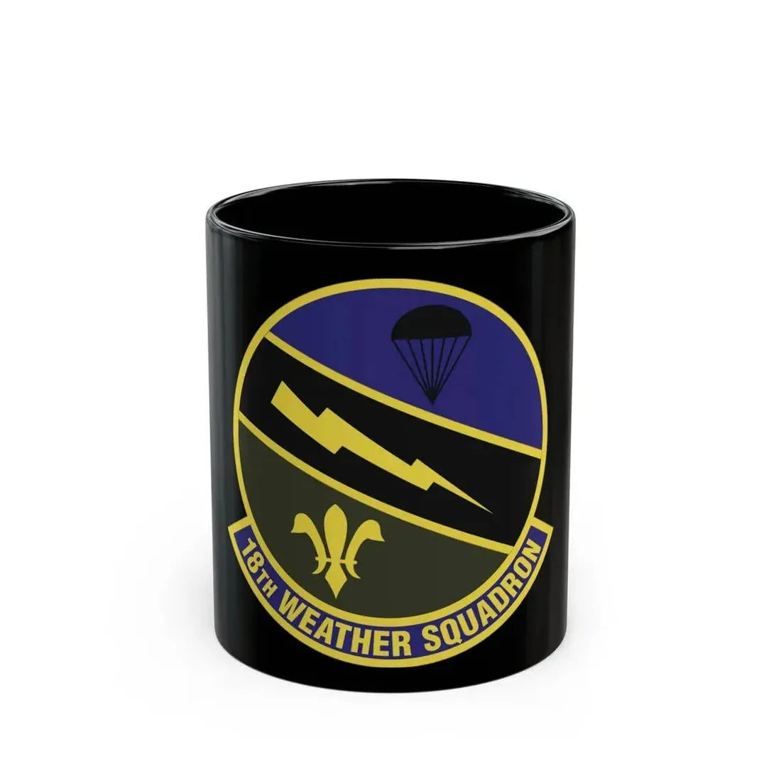 18 Weather Squadron ACC (U.S. Air Force) Black Coffee Mug 11oz - Go Mug Yourself
