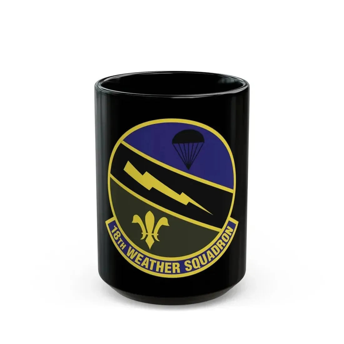 18 Weather Squadron ACC (U.S. Air Force) Black Coffee Mug 15oz - Go Mug Yourself