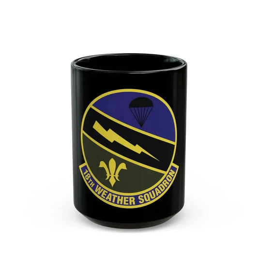 18 Weather Squadron ACC (U.S. Air Force) Black Coffee Mug 15oz - Go Mug Yourself