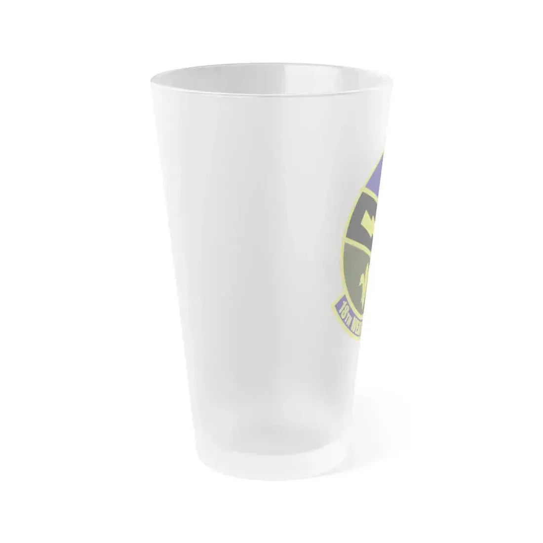 18 Weather Squadron ACC (U.S. Air Force) Frosted Pint Glass 16oz - Go Mug Yourself