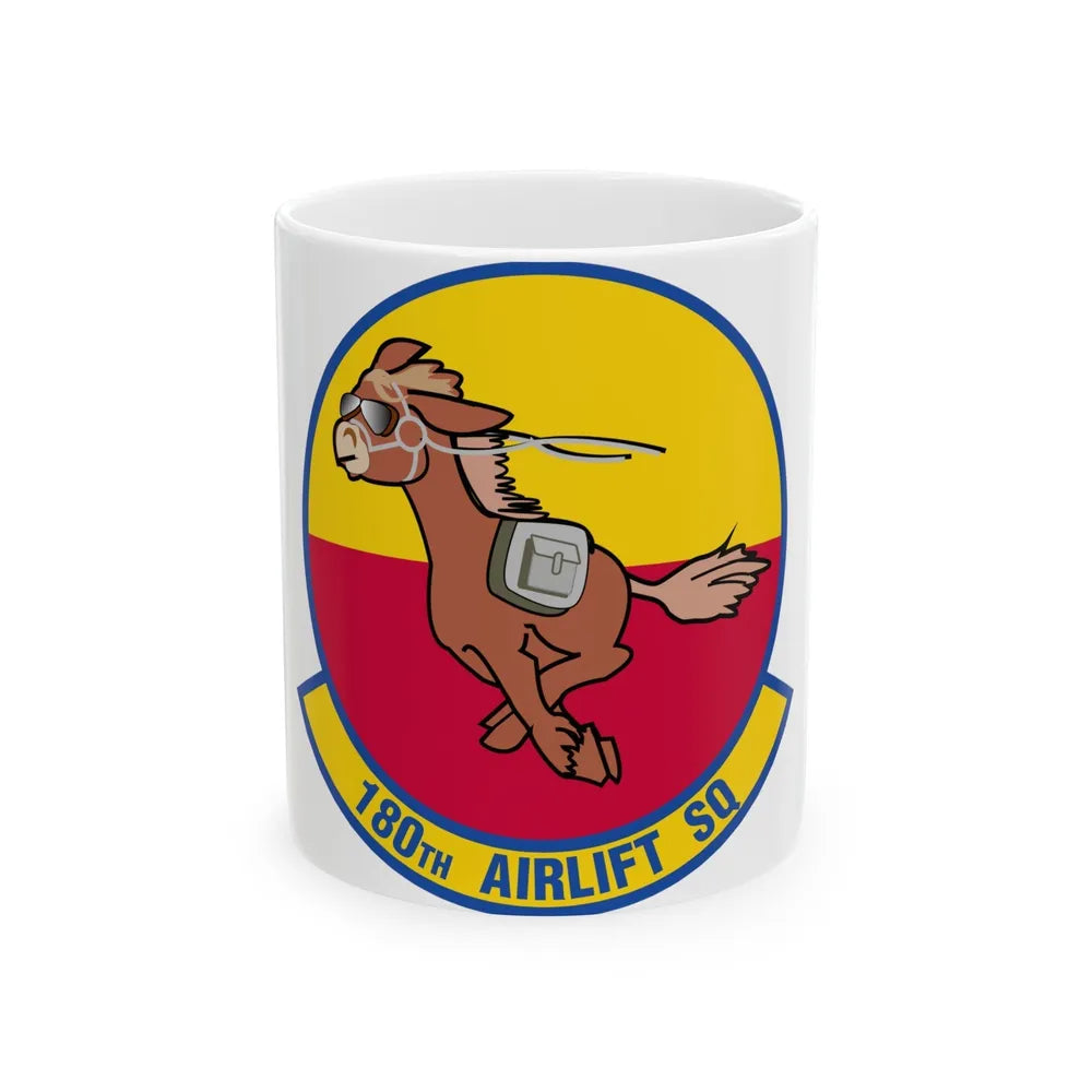 180 Airlift Squadron (U.S. Air Force) White Coffee Mug-11oz-Go Mug Yourself