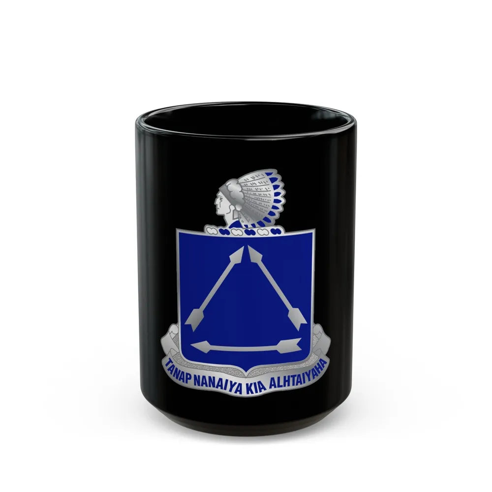 180 Cavalry Regiment (U.S. Army) Black Coffee Mug-15oz-Go Mug Yourself