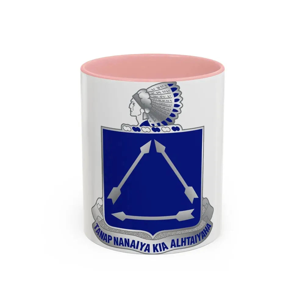 180 Cavalry Regiment (U.S. Army) Accent Coffee Mug 11oz Pink - Go Mug Yourself