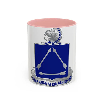 180 Cavalry Regiment (U.S. Army) Accent Coffee Mug 11oz Pink - Go Mug Yourself