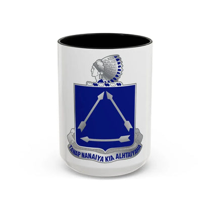 180 Cavalry Regiment (U.S. Army) Accent Coffee Mug 15oz Black - Go Mug Yourself