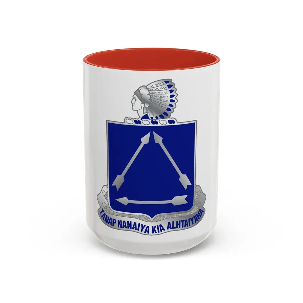 180 Cavalry Regiment (U.S. Army) Accent Coffee Mug 15oz Red - Go Mug Yourself