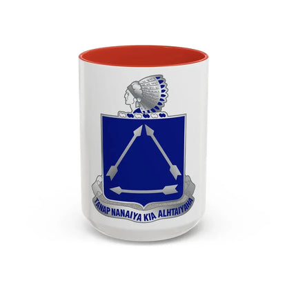 180 Cavalry Regiment (U.S. Army) Accent Coffee Mug 15oz Red - Go Mug Yourself