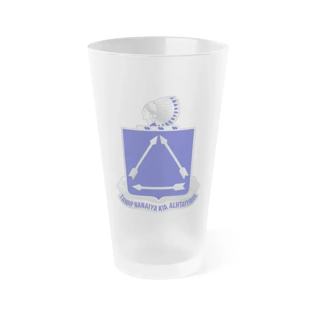 180 Cavalry Regiment (U.S. Army) Frosted Pint Glass 16oz Default Title - Go Mug Yourself