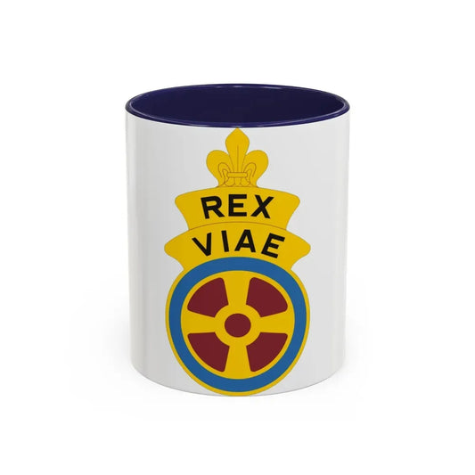 180 Transportation Battalion (U.S. Army) Accent Coffee Mug 11oz Black - Go Mug Yourself