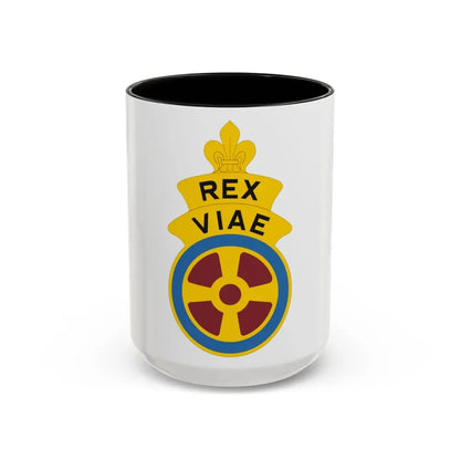 180 Transportation Battalion (U.S. Army) Accent Coffee Mug 15oz Black - Go Mug Yourself