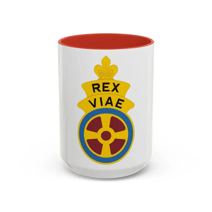 180 Transportation Battalion (U.S. Army) Accent Coffee Mug 15oz Red - Go Mug Yourself
