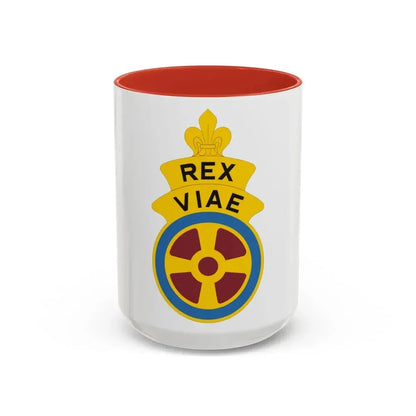 180 Transportation Battalion (U.S. Army) Accent Coffee Mug 15oz Red - Go Mug Yourself