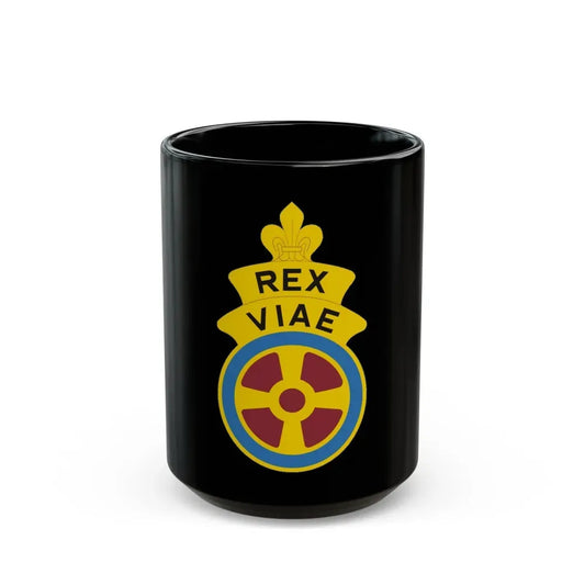 180 Transportation Battalion (U.S. Army) Black Coffee Mug 15oz - Go Mug Yourself