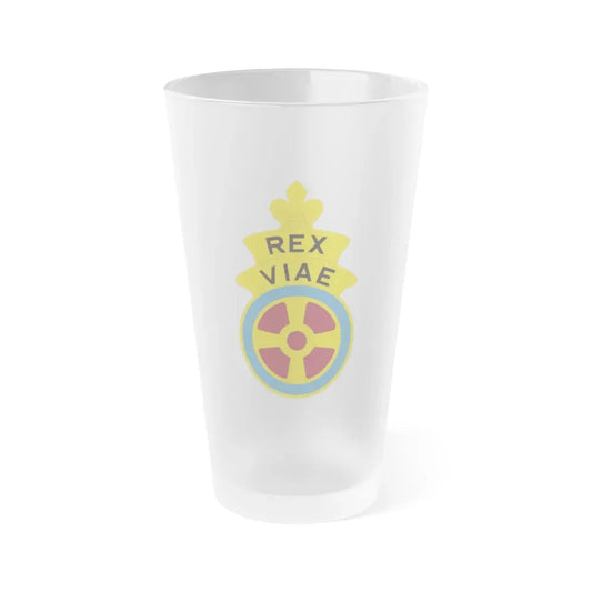 180 Transportation Battalion (U.S. Army) Frosted Pint Glass 16oz Default Title - Go Mug Yourself
