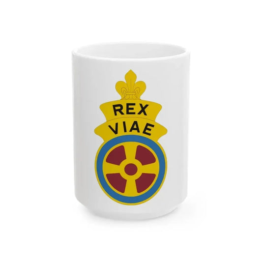 180 Transportation Battalion (U.S. Army) White Coffee Mug 15oz - Go Mug Yourself