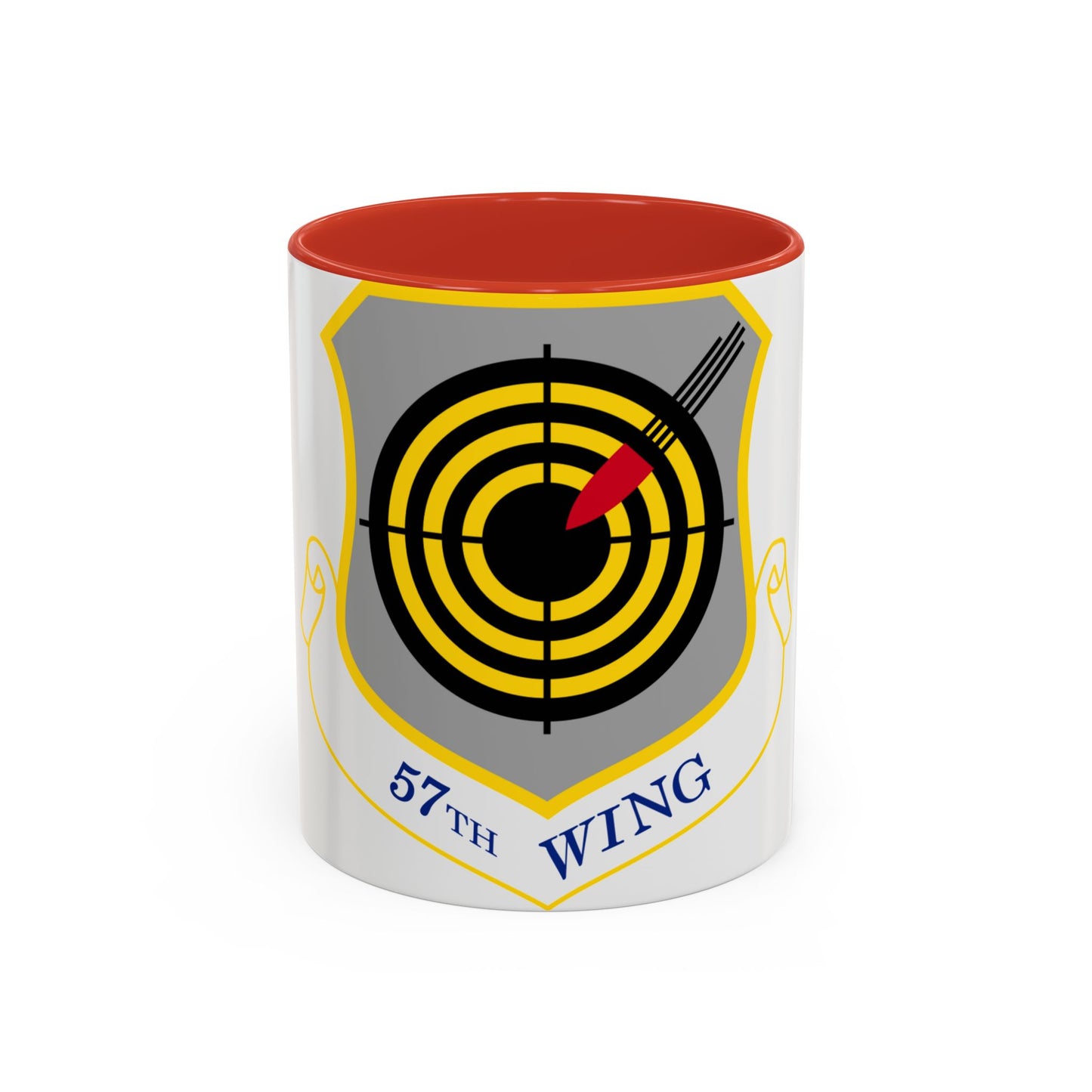 1058px USAF 57th Wing shield (U.S. Air Force) Accent Coffee Mug