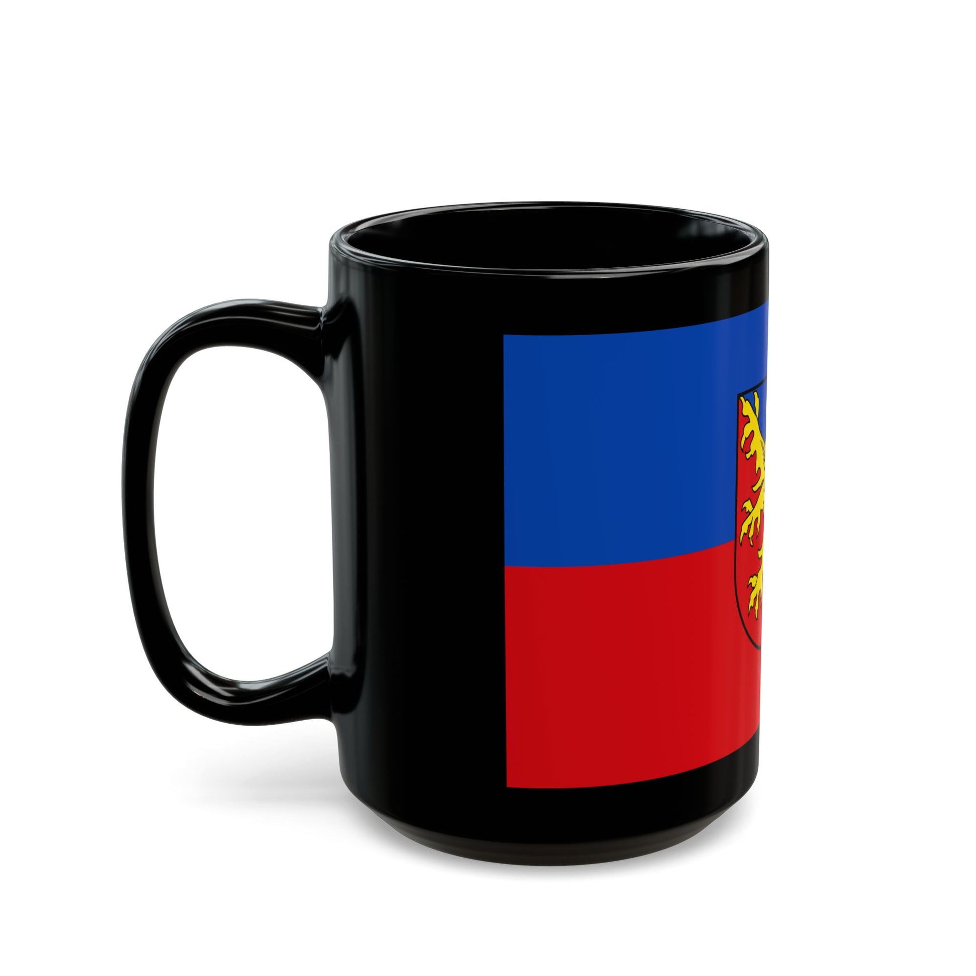 Flag of Rhein Lahn Kreis Germany - Black Coffee Mug-Go Mug Yourself