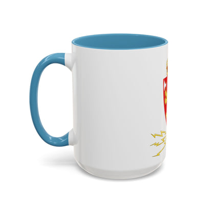Coat of arms of the Norwegian Telegraph Administration - Accent Coffee Mug