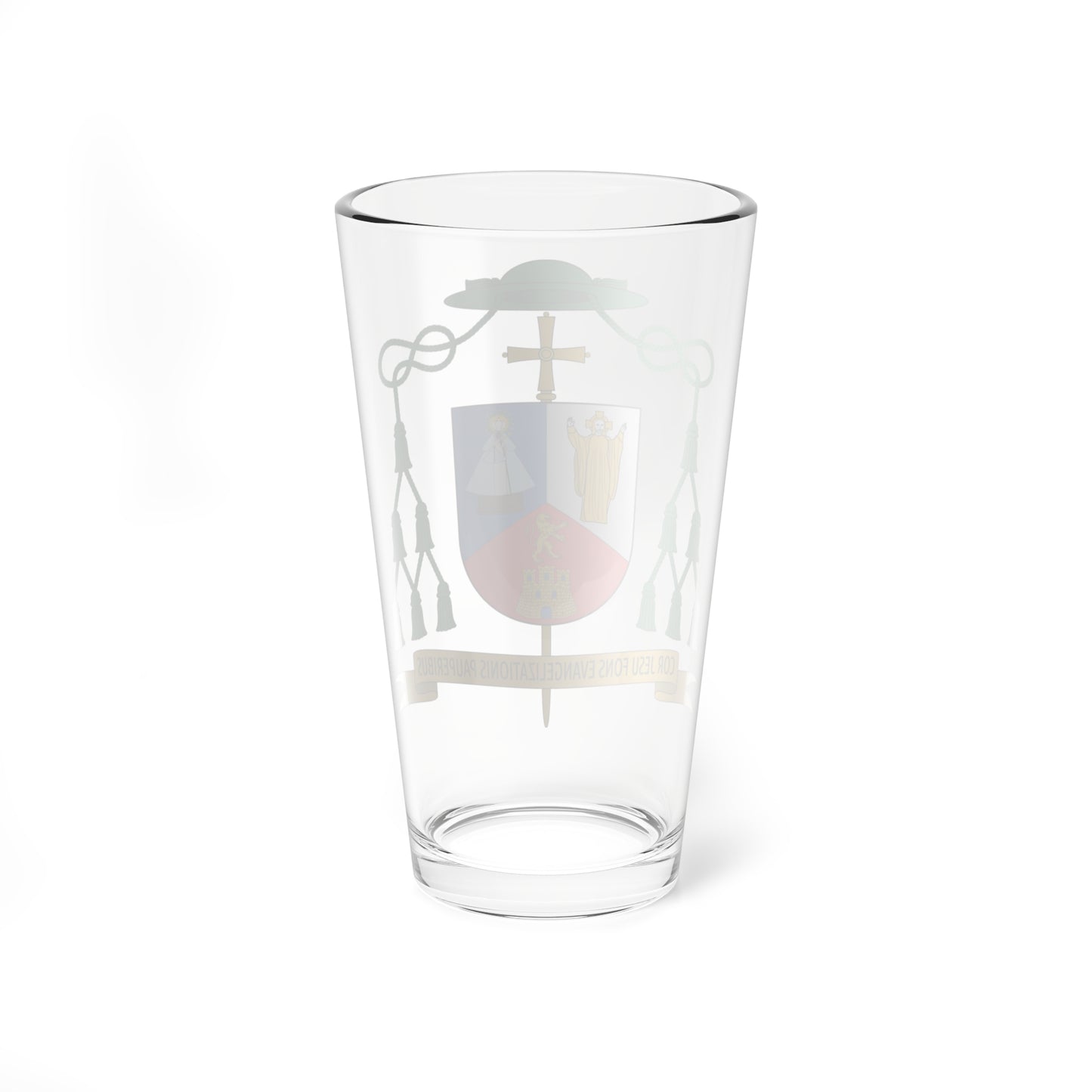 Escudo de Francisco Cerro Chaves obispo (Spain) (Coat of Arms) Pint Glass 16oz